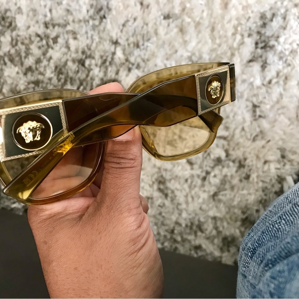 Versace Women's Sunglasses - Amber - Picture 2 of 8